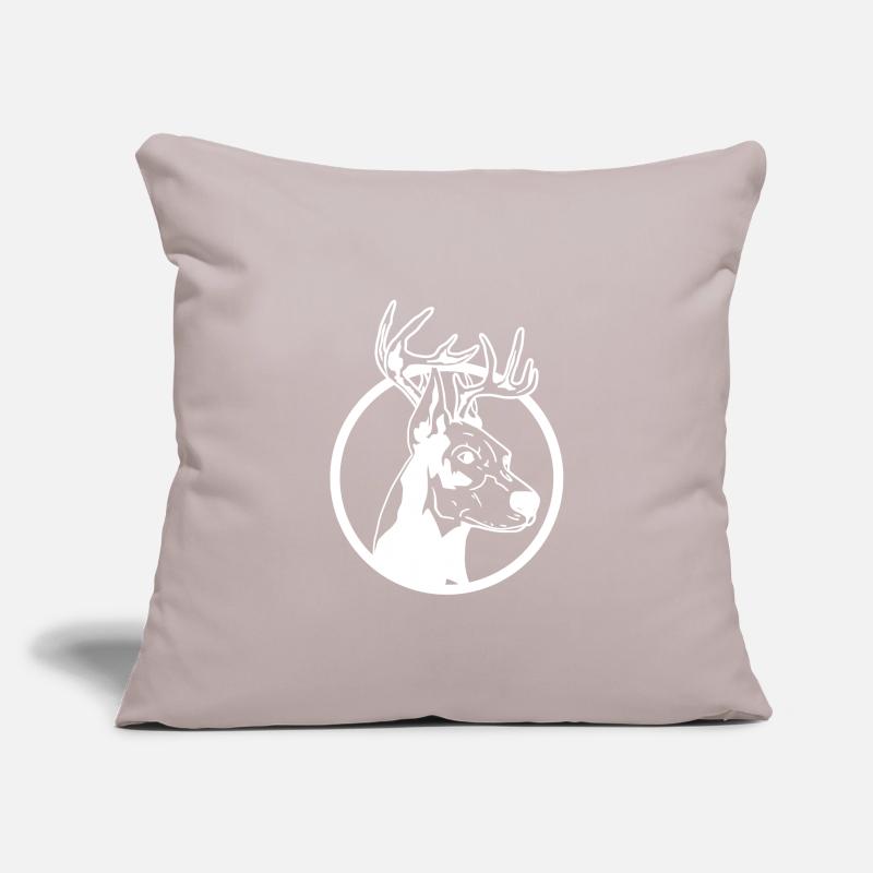 Doberman de Noël Housse de coussin décorative 45 x 45 cm