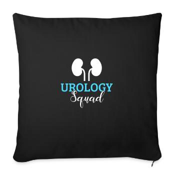 Urology Squad, Nurse Dialysis Urology - Sofa pillowcase 17,3'' x 17,3'' (45 x 45 cm) - black - Front