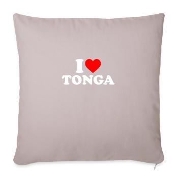i love tonga, polynesian tonga - Sofa pillowcase 17,3'' x 17,3'' (45 x 45 cm) - light taupe - Front