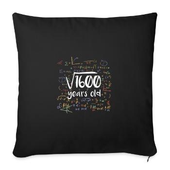 Gift 40th Birthday Math Teacher Math Teacher - Sofa pillowcase 17,3'' x 17,3'' (45 x 45 cm) - black - Front