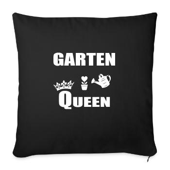 Garten - Sofakissenbezug 45 x 45 cm - Schwarz - Vorne