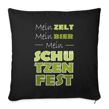 Mein Schützenfest - Sofakissenbezug 45 x 45 cm - Schwarz - Vorne