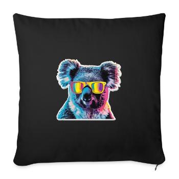 Streetart Funky Koala Urban Rap Street - Sofakissenbezug 45 x 45 cm - Schwarz - Vorne