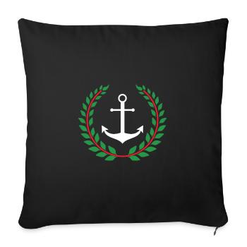 Narcos Sailor Anker - Sofakissenbezug 45 x 45 cm - Schwarz - Vorne