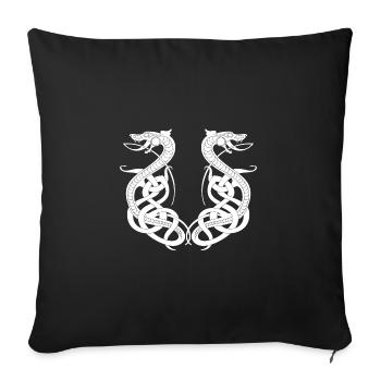 Celtic Dragon Tribal - Sofakissenbezug 45 x 45 cm - Schwarz - Vorne