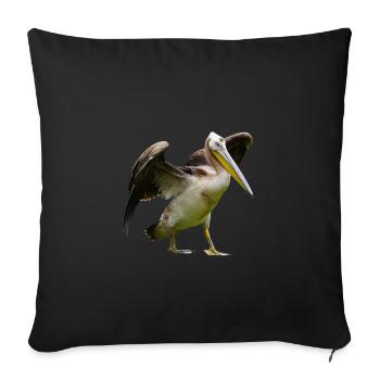 Pink Pelican - Sofa pillowcase 17,3'' x 17,3'' (45 x 45 cm) - black - Front