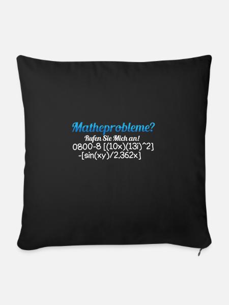 Mathe Mathematik Lehrer Student Wissenschaft - Sofakissenbezug 45 x 45 cm - Schwarz