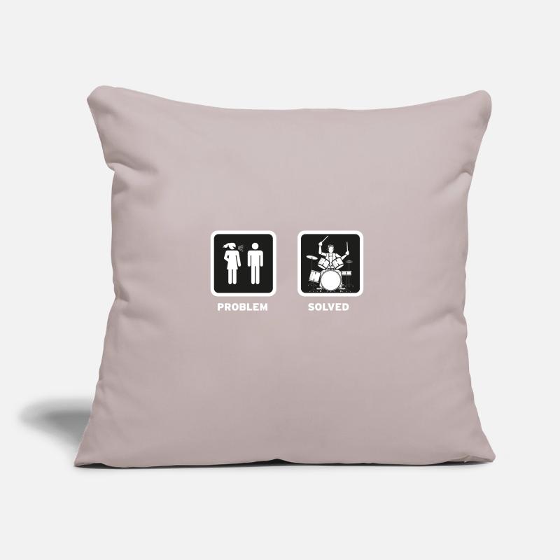 Drummer: Problem -Solved Housse de coussin décorative 45 x 45 cm