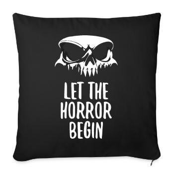 Que l’horreur commence - Housse de coussin décorative 45 x 45 cm - noir - Devant