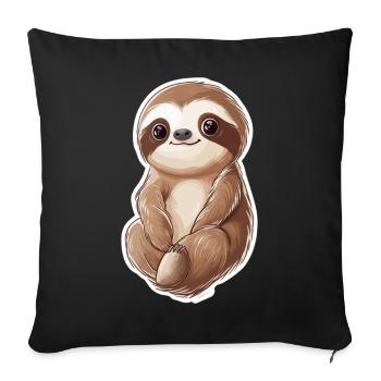 Paresse - Housse de coussin décorative 45 x 45 cm - noir - Devant