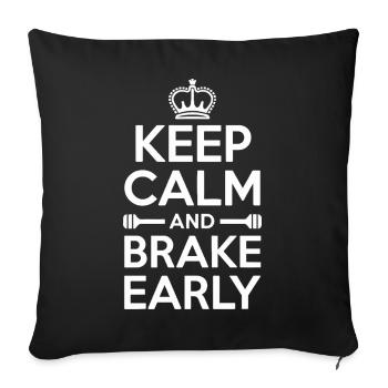 Driving instructor Driving school Cool driving instructor - Sofa pillowcase 17,3'' x 17,3'' (45 x 45 cm) - black - Front
