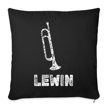 Blasmusik Lewin - Sofakissenbezug 45 x 45 cm - Schwarz - Vorne