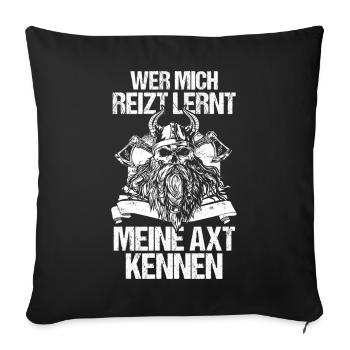 Medieval Shield Wall Medieval Market Viking - Sofa pillowcase 17,3'' x 17,3'' (45 x 45 cm) - black - Front