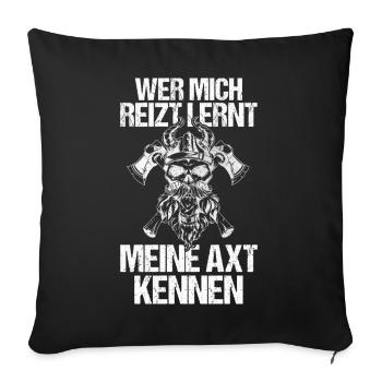 Medieval Shield Wall Medieval Market Viking - Sofa pillowcase 17,3'' x 17,3'' (45 x 45 cm) - black - Front