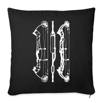 HoytConceptX_PlansW - Housse de coussin décorative 45 x 45 cm - noir - Devant
