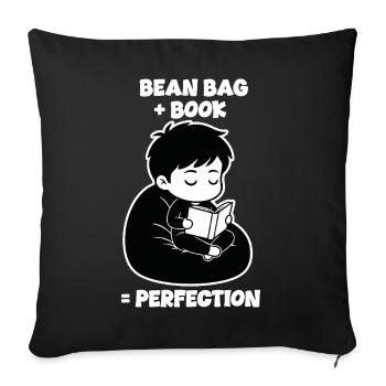 Manga Perfection Bean Bag Reader - Sofa pillowcase 17,3'' x 17,3'' (45 x 45 cm) - black - Front