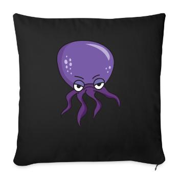 Octopus Giant octopus inkfish tentacle sea - Sofa pillowcase 17,3'' x 17,3'' (45 x 45 cm) - black - Front