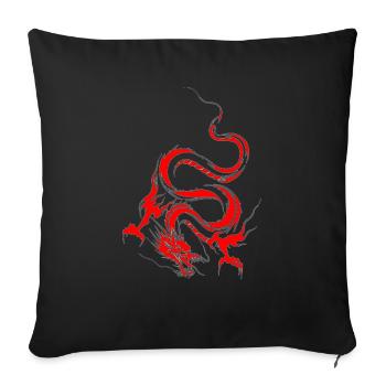 dragon_rouge - Sofakissenbezug 45 x 45 cm - Schwarz - Vorne