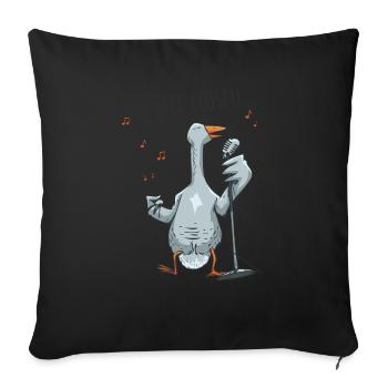 I feel Goose - Housse de coussin décorative 45 x 45 cm - noir - Devant