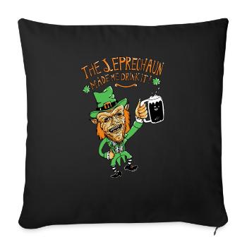 leprechaun - Housse de coussin décorative 45 x 45 cm - noir - Devant