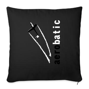 Glider Gliding Glider Glider Aerobatic - Sofa pillowcase 17,3'' x 17,3'' (45 x 45 cm) - black - Front