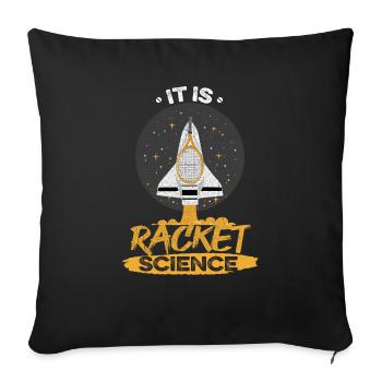 Tennis Game Design for Your Tennis Colleague - Sofa pillowcase 17,3'' x 17,3'' (45 x 45 cm) - black - Front