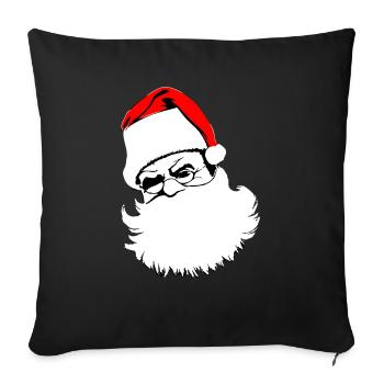 Christmas Hat Santa Claus Christmas Vector - Sofa pillowcase 17,3'' x 17,3'' (45 x 45 cm) - black - Front