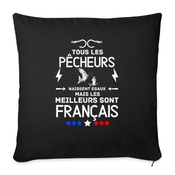 Best French fisherman - Sofa pillowcase 17,3'' x 17,3'' (45 x 45 cm) - black - Front
