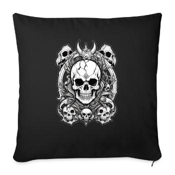 Death metal - Housse de coussin décorative 45 x 45 cm - noir - Devant