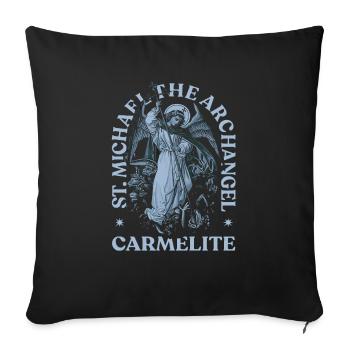 archange saint religion dieu ange foi michael - Housse de coussin décorative 45 x 45 cm - noir - Devant