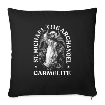 archange saint religion dieu ange foi michael - Housse de coussin décorative 45 x 45 cm - noir - Devant