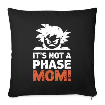 Ce n’est pas une phase maman ! Emo Goth Alternative - Housse de coussin décorative 45 x 45 cm - noir - Devant