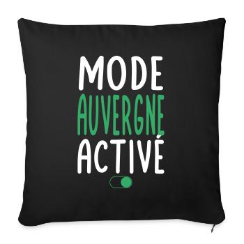 Mode Auvergne Activé - Idée Cadeau - Housse de coussin décorative 45 x 45 cm - noir - Devant