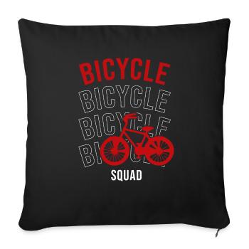 Équipe cycliste Cardio Cyclist Hobby Sports - Housse de coussin décorative 45 x 45 cm - noir - Devant