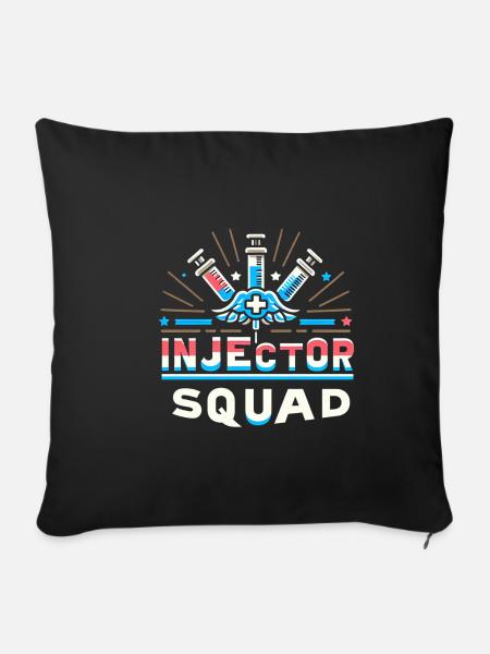 Injector Squad 9 - Sofakissenbezug 45 x 45 cm - Schwarz