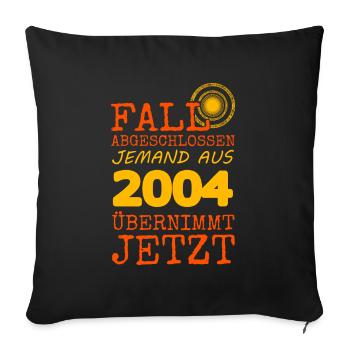 Jahr 2004 - Sofakissenbezug 45 x 45 cm - Schwarz - Vorne