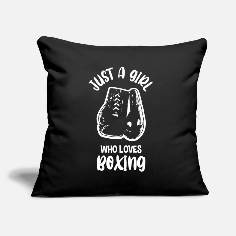 Boxer Boxer Boxer Boxer Formation de boxe Housse de coussin décorative 45 x 45 cm