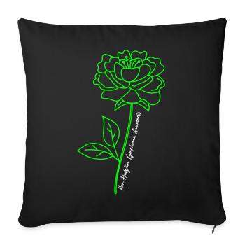Non-Hodgkin's Lymphoma Consciousness Cancer Defeat Che - Sofa pillowcase 17,3'' x 17,3'' (45 x 45 cm) - black - Front