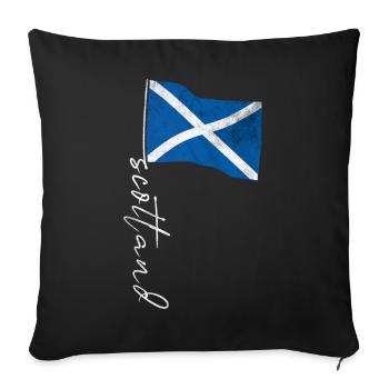 Drapeau de l’Écosse - Housse de coussin décorative 45 x 45 cm - noir - Devant