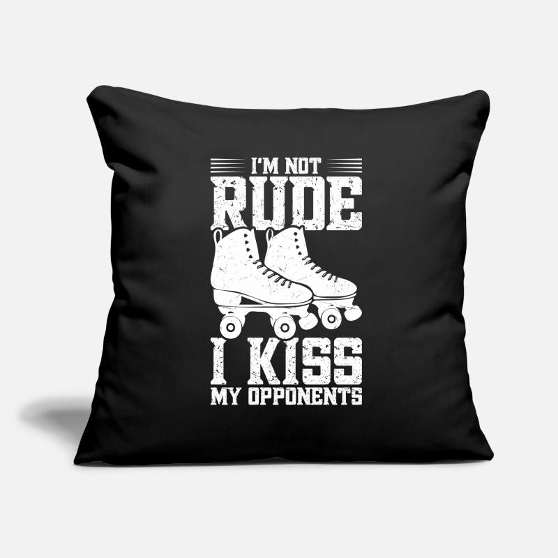 Roller Derby Gear Roller Skating Roller Derby Housse de coussin décorative 45 x 45 cm