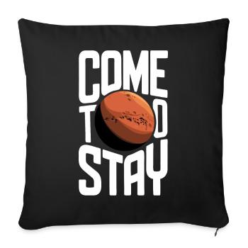 Mars Planète Planète Système Solaire - Housse de coussin décorative 45 x 45 cm - noir - Devant