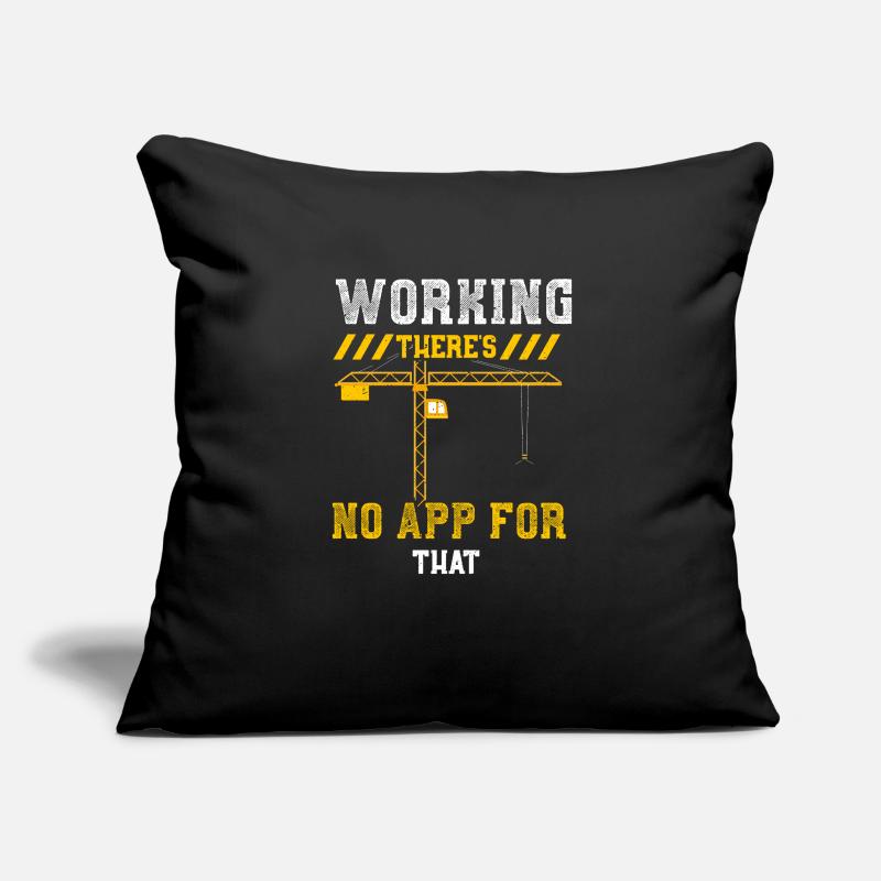 Travailler Il n’y a pas d’application pour ça Housse de coussin décorative 45 x 45 cm