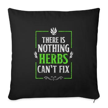 Potion Druid Naturopath - Sofa pillowcase 17,3'' x 17,3'' (45 x 45 cm) - black - Front