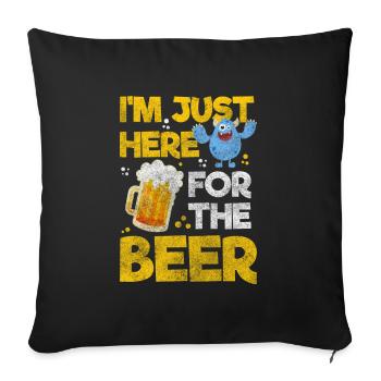 Monster Kreatur Schrecklich Verkleidung - Sofakissenbezug 45 x 45 cm - Schwarz - Vorne