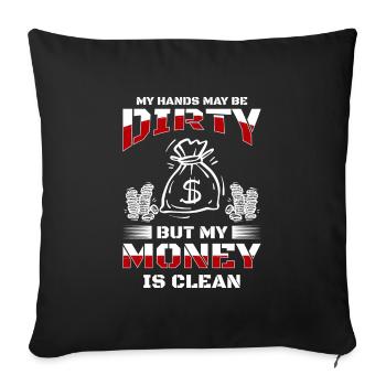 Success Purse Happy Motivation - Sofa pillowcase 17,3'' x 17,3'' (45 x 45 cm) - black - Front