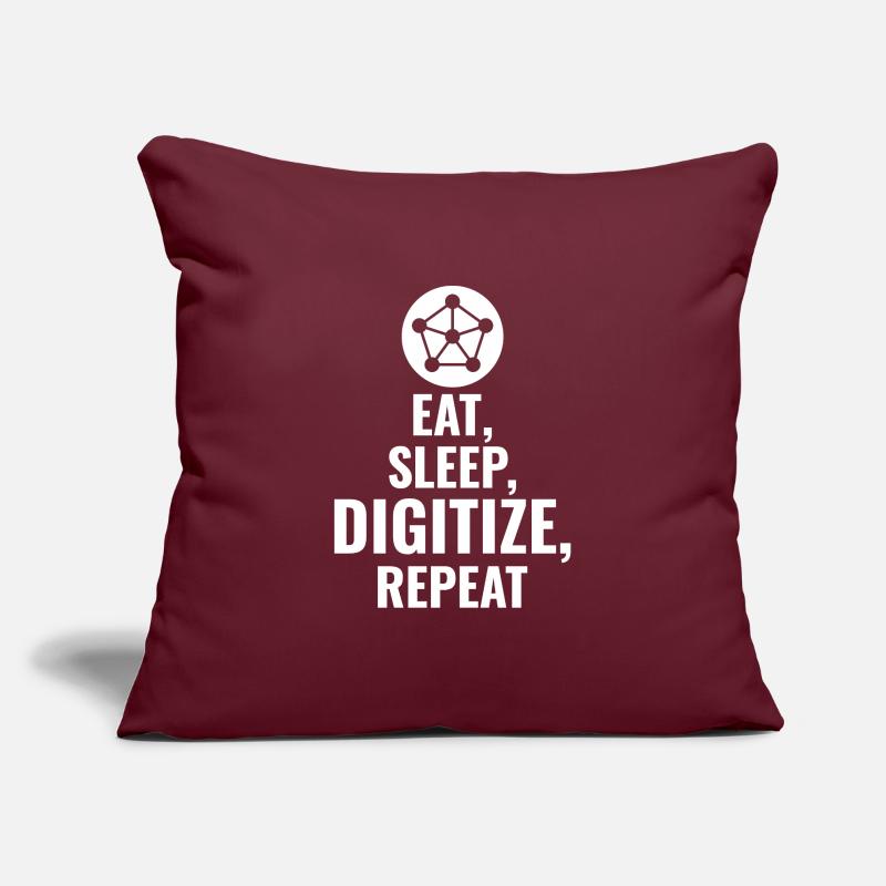 GIS Mapping Data Analysis Spatial Cartography Sofa pillowcase 17,3'' x 17,3'' (45 x 45 cm)