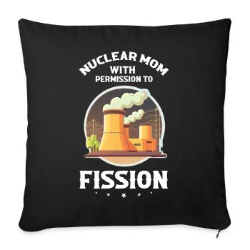 Kernenergie Spruch für Kernenergie - Sofakissenbezug 45 x 45 cm - Schwarz - Vorne
