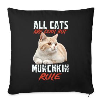 Munchkin - Sofakissenbezug 45 x 45 cm - Schwarz - Vorne
