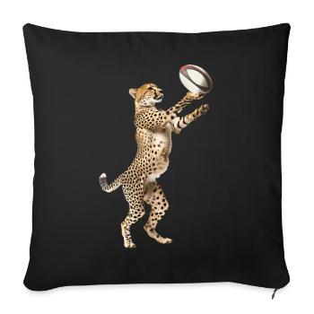 Gepard - Sofakissenbezug 45 x 45 cm - Schwarz - Vorne
