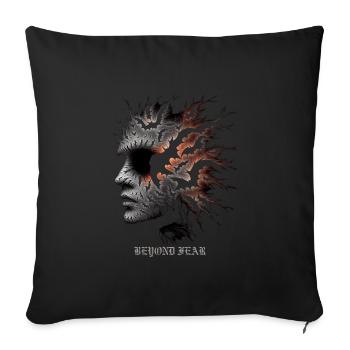 Beyond Fear - Sofa pillowcase 17,3'' x 17,3'' (45 x 45 cm) - black - Front